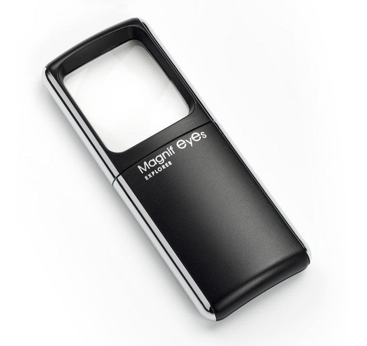 Magnif Eyes Explorer - Illuminated Pocket Magnifying Glass With LED Li –  Vision Enhancers